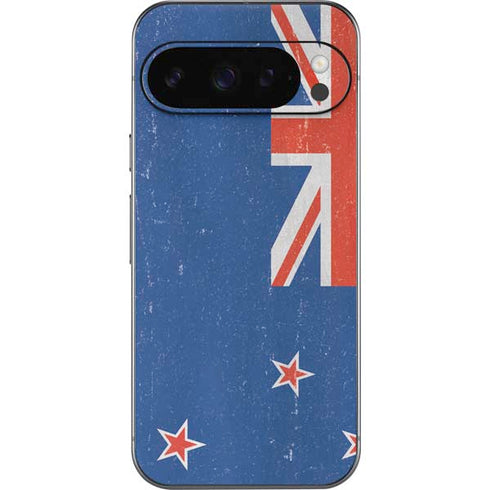 New Zealand Flag Distressed Google Pixel 9 Pro Skin